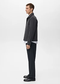 Regular fit flannel overshirt