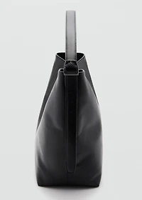 Leather bucket bag
