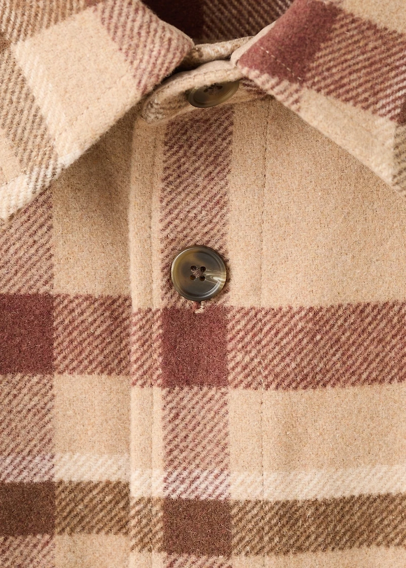 Check overshirt with pockets