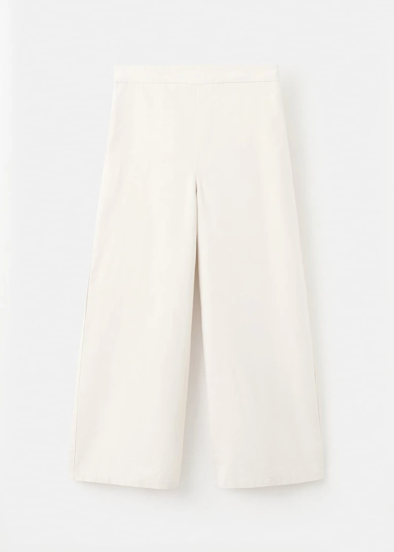 Linen-blend pants