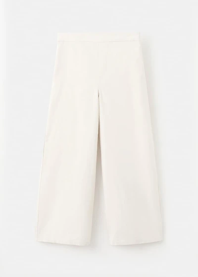 Linen-blend pants