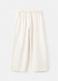 Linen-blend pants