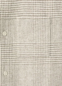 Check wool-blend overshirt