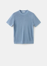 Knit cotton T-shirt