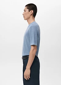 Knit cotton T-shirt