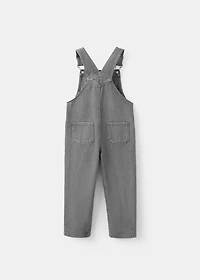 Straight denim dungarees