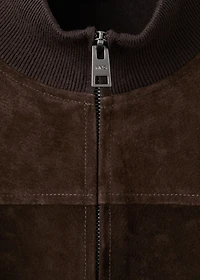 Suede leather jacket