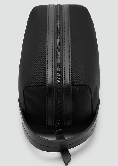 Toiletry Bag with Leather Details