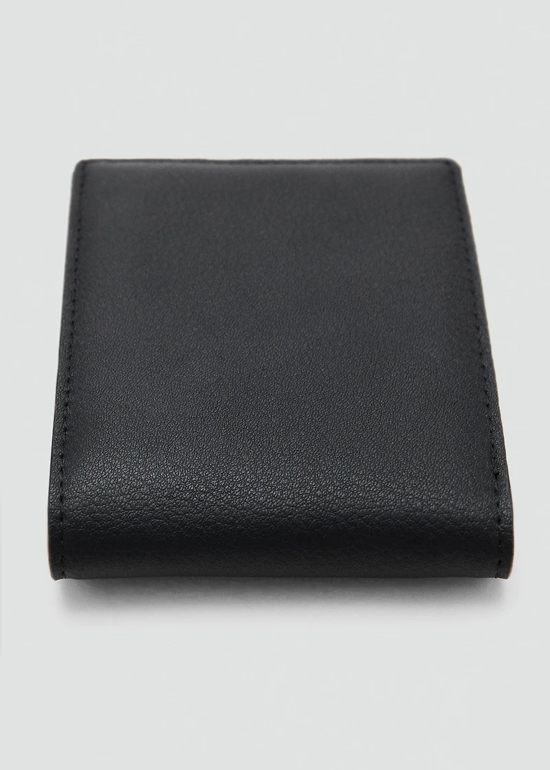 Wallet with embossed effect