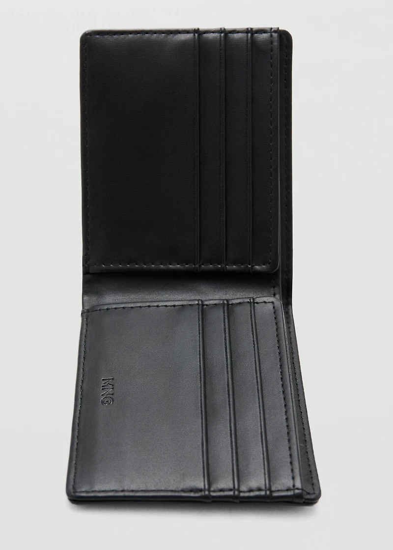 Wallet with embossed effect