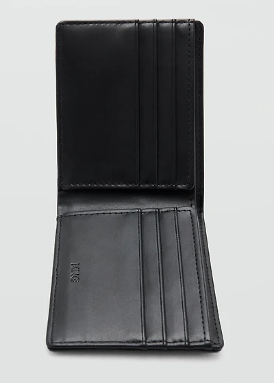 Wallet with embossed effect