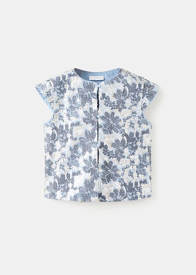 Sequin embroidered gilet