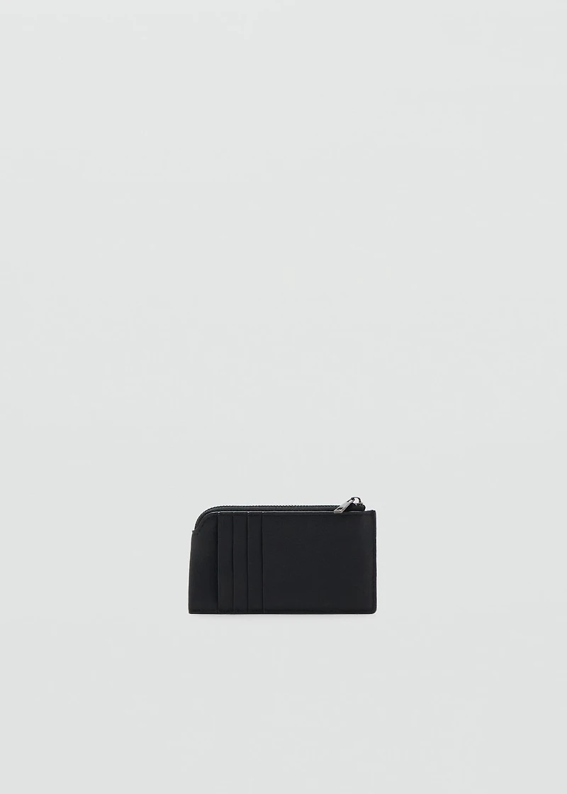 Faux-leather purse