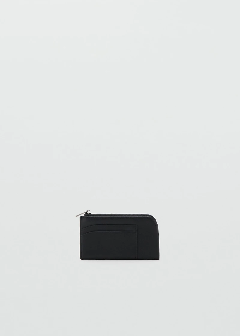 Faux-leather purse
