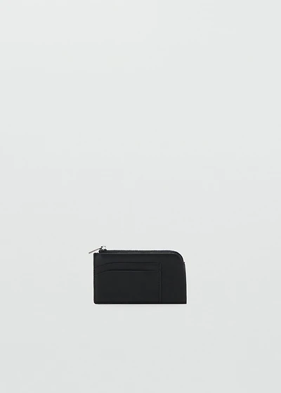 Faux-leather purse