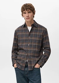 100% cotton flannel checkered shirt