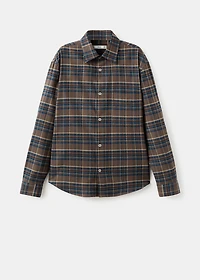 100% cotton flannel checkered shirt