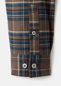 100% cotton flannel checkered shirt