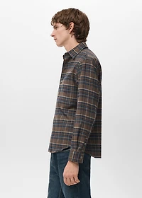 100% cotton flannel checkered shirt
