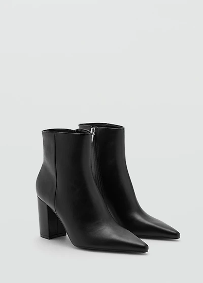 Ankle boots with block heel