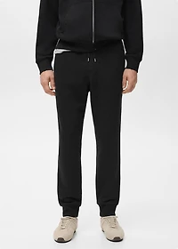 Cotton joggers with elastic waist