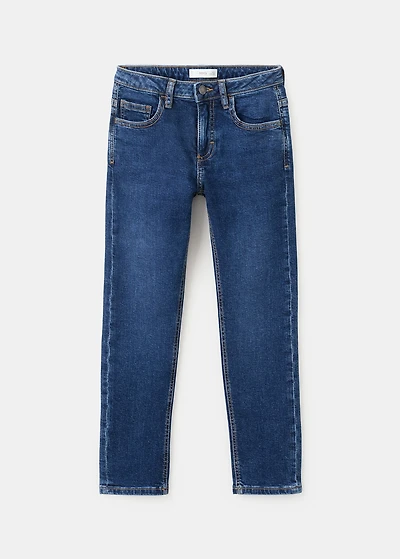 Mid-rise slim-fit jeans