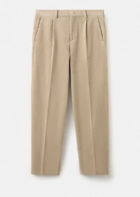 Corduroy regular-fit pants