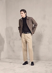 Corduroy regular-fit pants