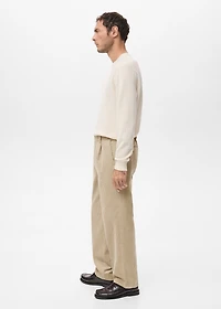 Corduroy regular-fit pants