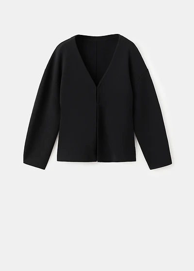 Oversized V-neck cardigan