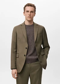 Turin 100% virgin wool suit blazer