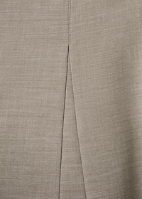 A-line skirt with godets and belt