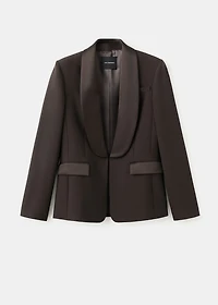 Satin jacket with lapels