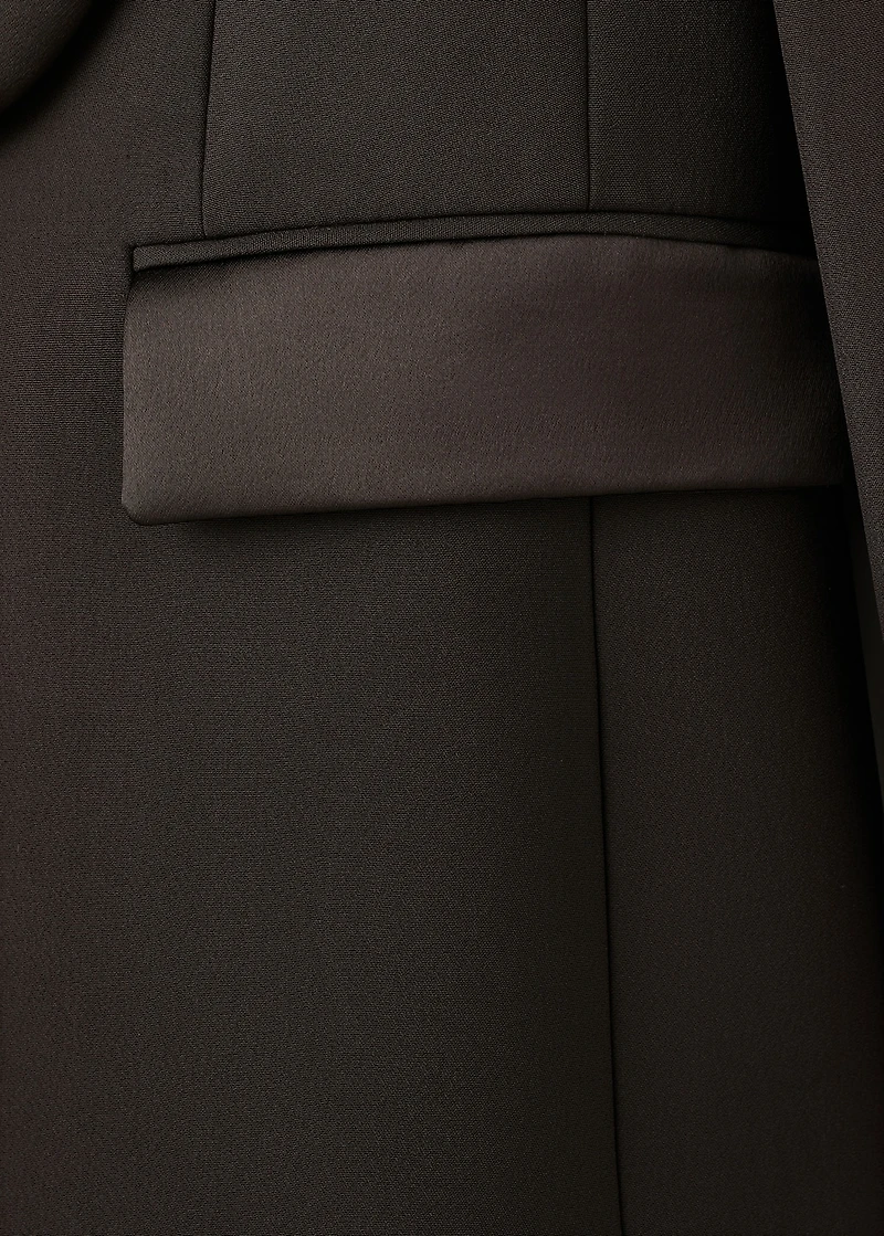 Satin jacket with lapels