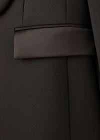 Satin jacket with lapels