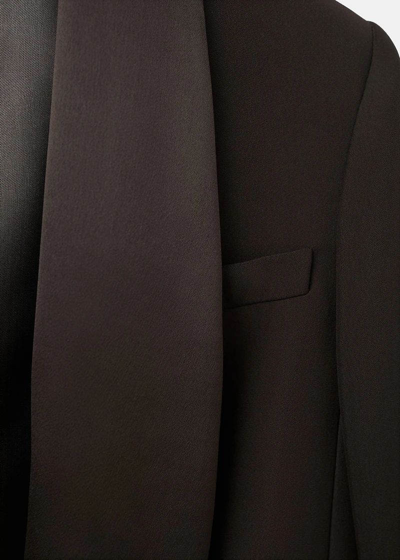Satin jacket with lapels