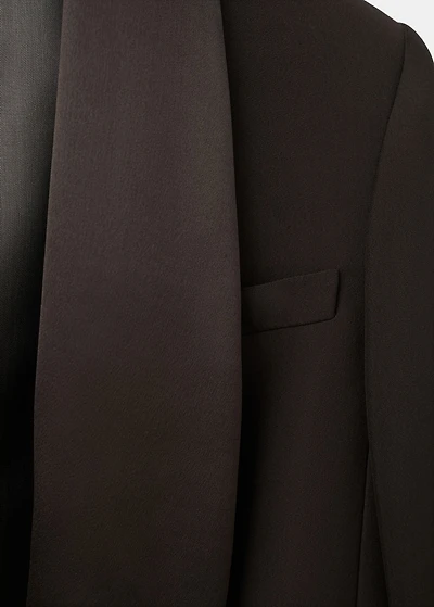 Satin jacket with lapels