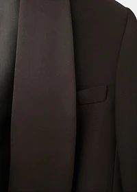 Satin jacket with lapels