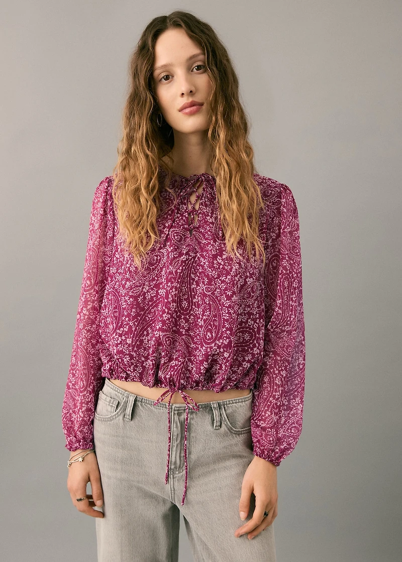 Paisley print blouse