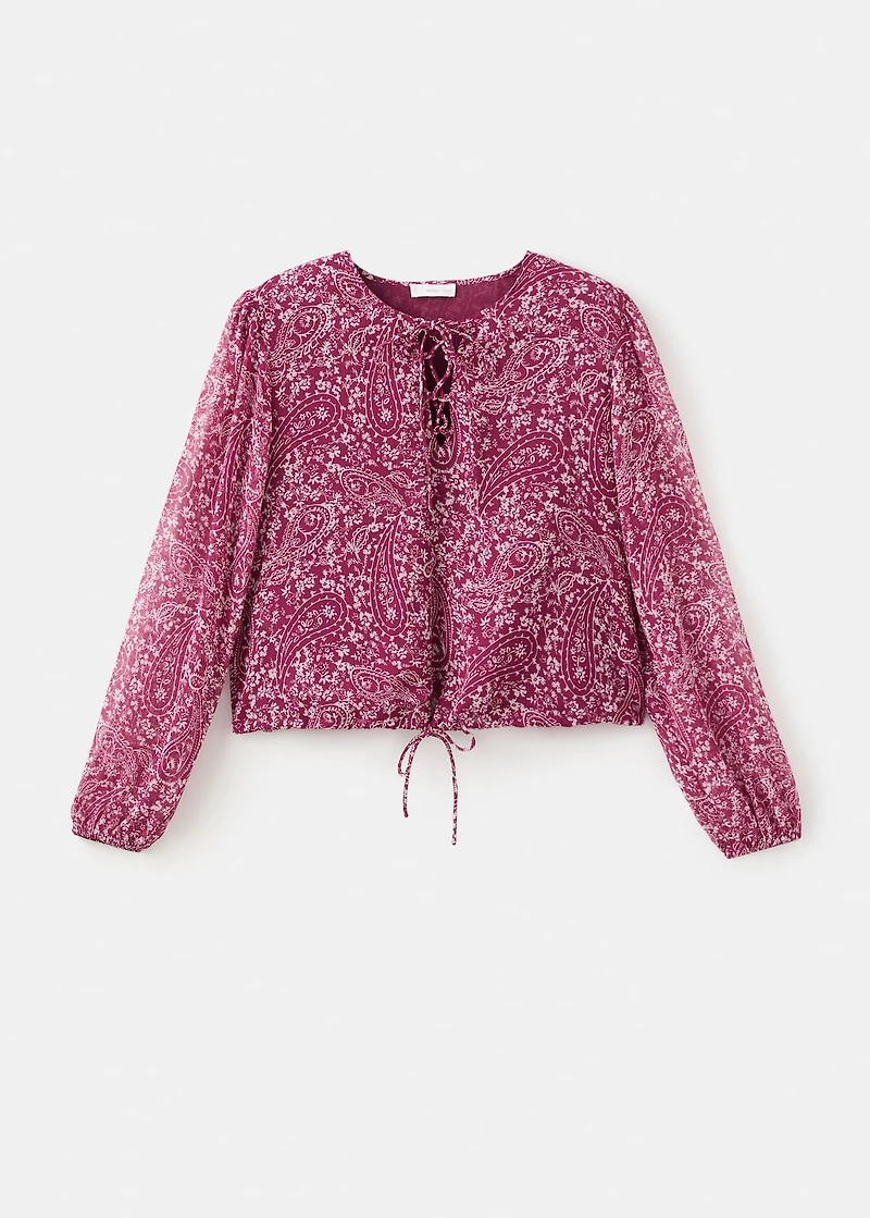 Paisley print blouse