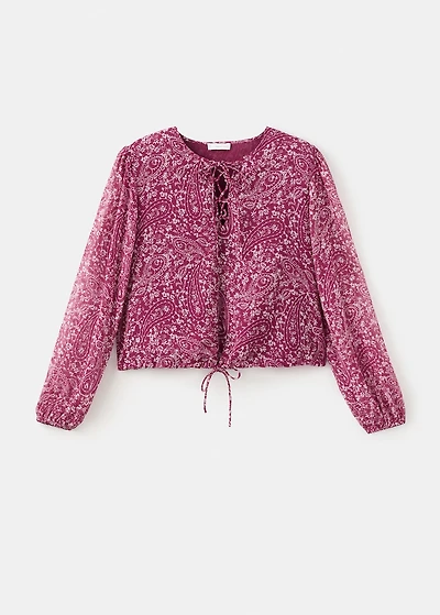 Paisley print blouse
