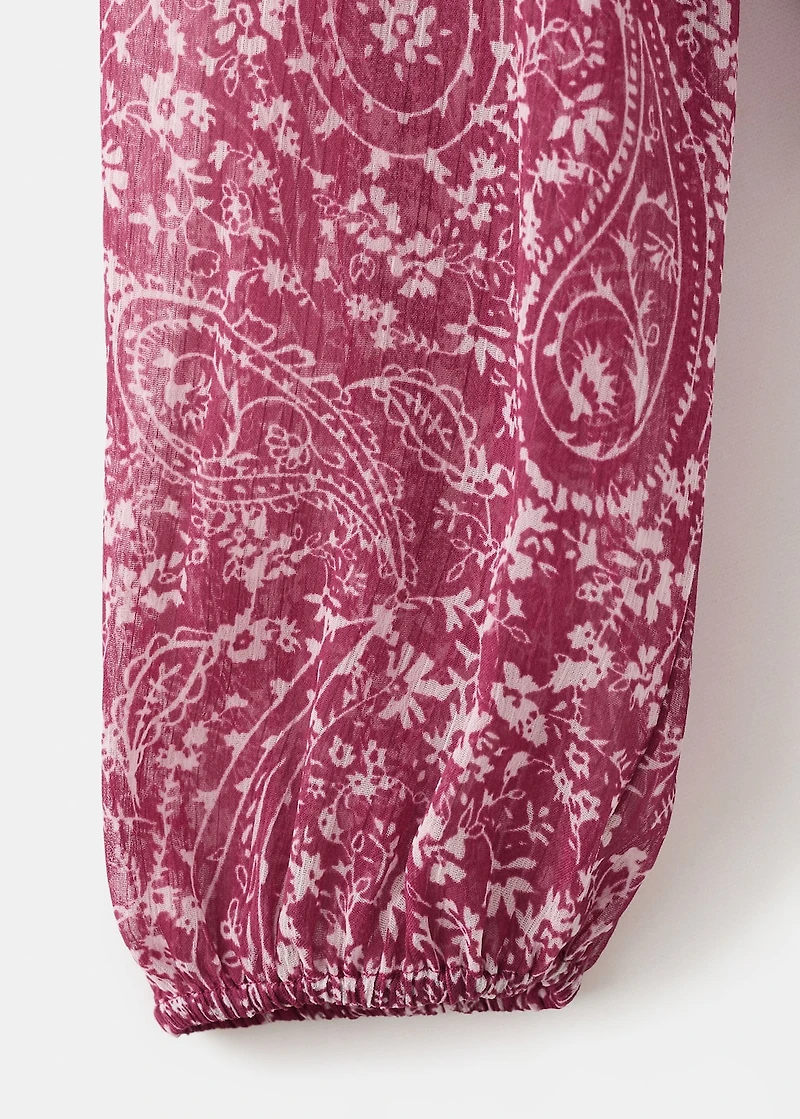 Paisley print blouse