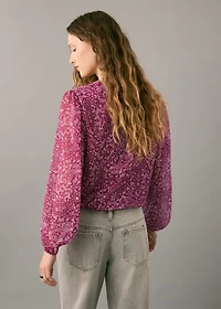 Paisley print blouse