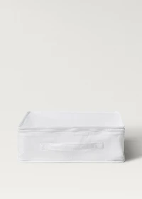 Organising box with embroidered details