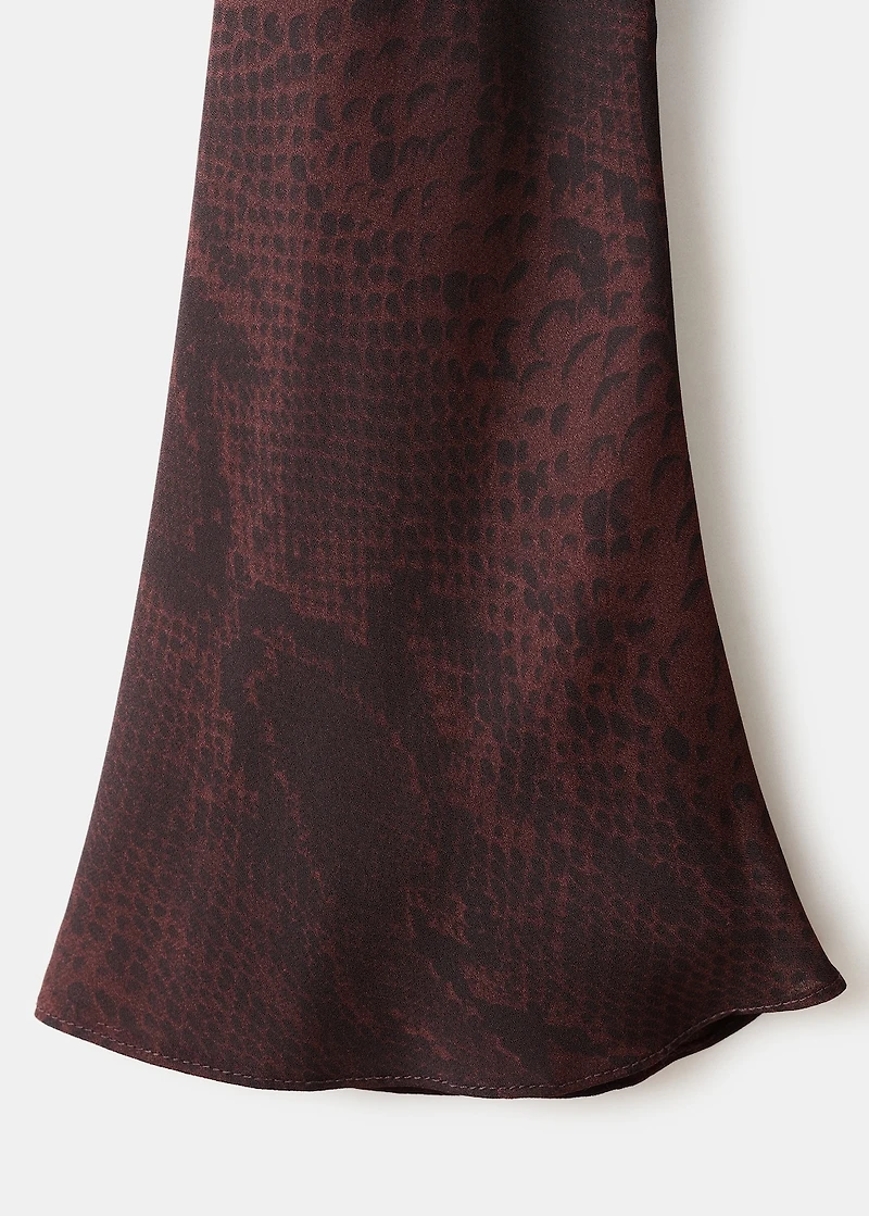 A-line animal-print dress