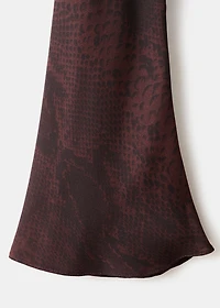 A-line animal-print dress
