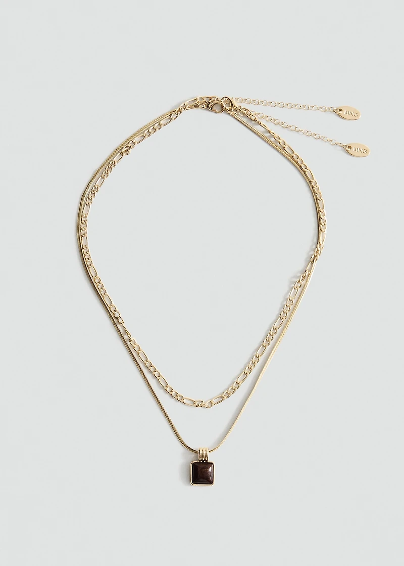 Double pendant necklace