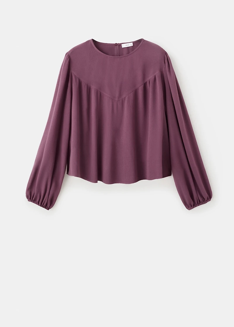 Ruched flowing blouse