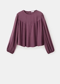 Ruched flowing blouse