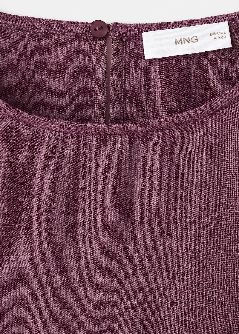 Ruched flowing blouse